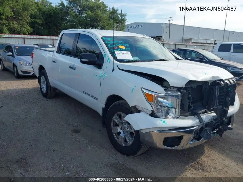 2018 Nissan Titan Sv VIN: 1N6AA1EK4JN504487 Lot: 40200335