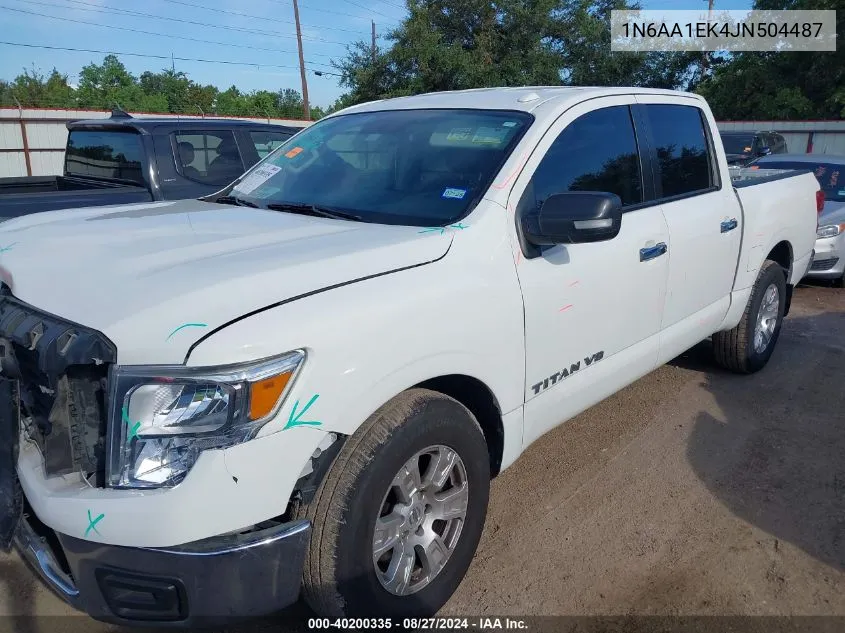 2018 Nissan Titan Sv VIN: 1N6AA1EK4JN504487 Lot: 40200335