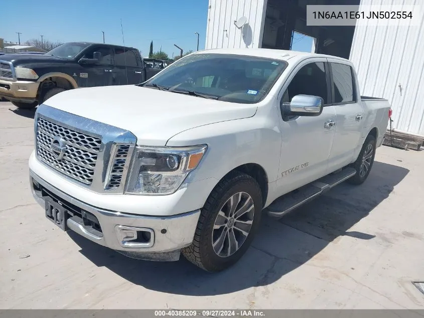 2018 Nissan Titan Sl VIN: 1N6AA1E61JN502554 Lot: 40385209