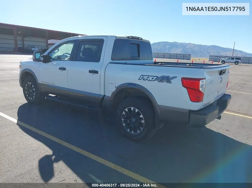 2018 Nissan Titan Pro-4X VIN: 1N6AA1E50JN517795 Lot: 40406317