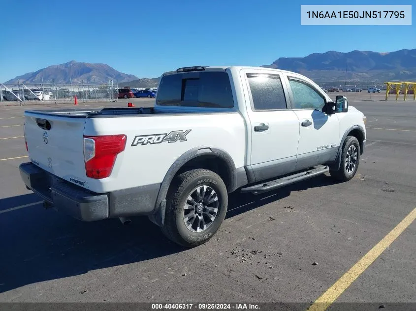 2018 Nissan Titan Pro-4X VIN: 1N6AA1E50JN517795 Lot: 40406317