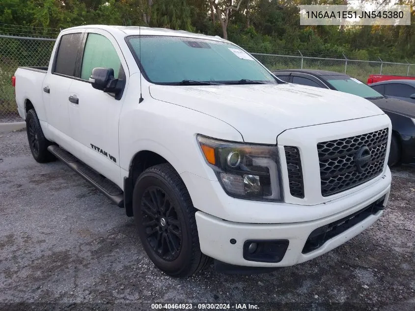 2018 Nissan Titan Sv/Sl/Pro-4X/Plat Res VIN: 1N6AA1E51JN545380 Lot: 40464923