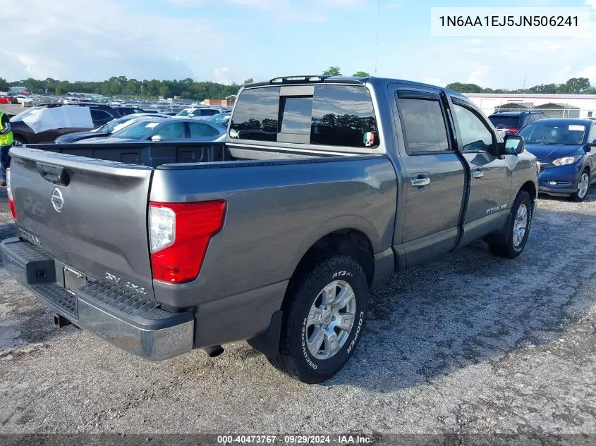 2018 Nissan Titan S VIN: 1N6AA1EJ5JN506241 Lot: 40473767