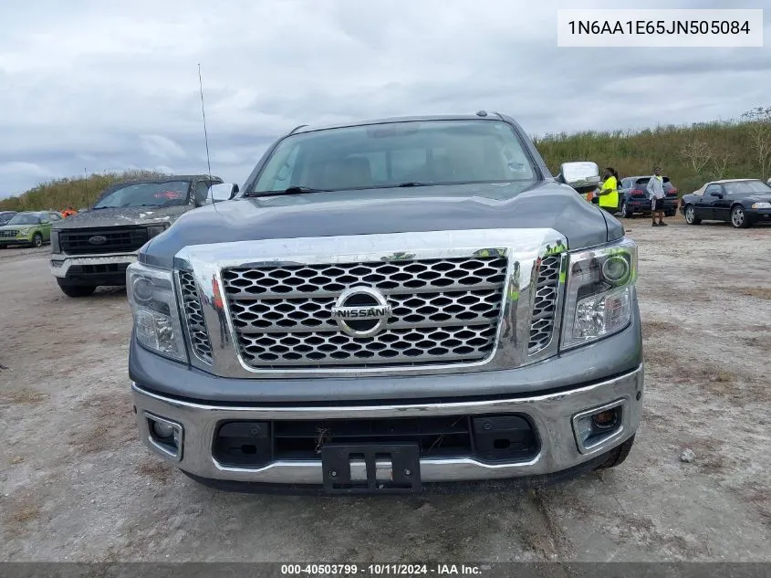 2018 Nissan Titan Sv/Sl/Platinum Reserve VIN: 1N6AA1E65JN505084 Lot: 40503799