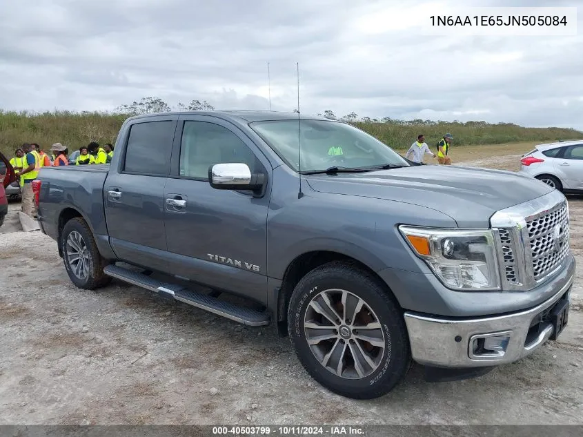 2018 Nissan Titan Sv/Sl/Platinum Reserve VIN: 1N6AA1E65JN505084 Lot: 40503799