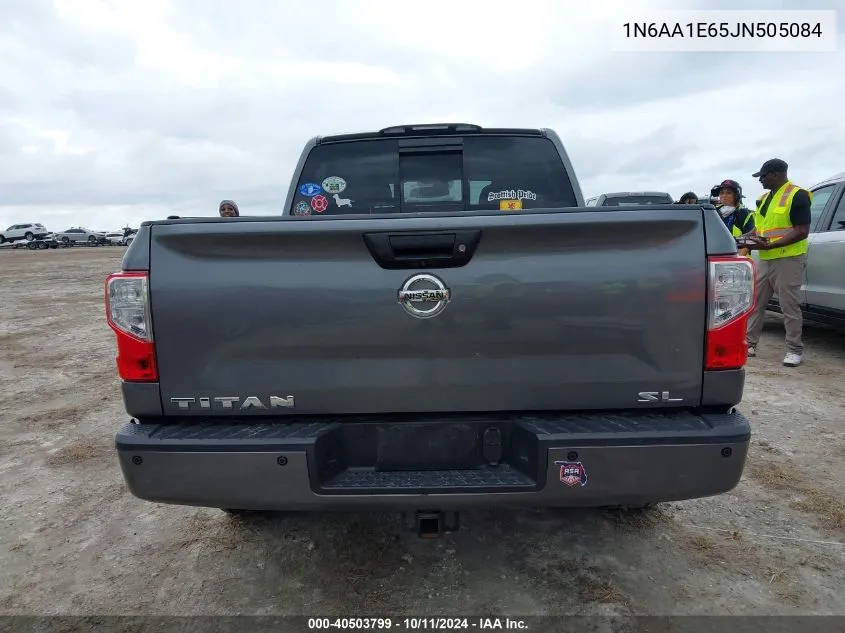 2018 Nissan Titan Sv/Sl/Platinum Reserve VIN: 1N6AA1E65JN505084 Lot: 40503799