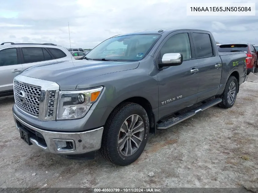 2018 Nissan Titan Sv/Sl/Platinum Reserve VIN: 1N6AA1E65JN505084 Lot: 40503799