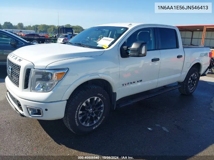 2018 Nissan Titan Platinum Reserve/Pro-4X/S/Sl/Sv VIN: 1N6AA1E56JN546413 Lot: 40508540