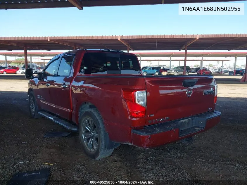 2018 Nissan Titan Sv VIN: 1N6AA1E68JN502955 Lot: 40525836