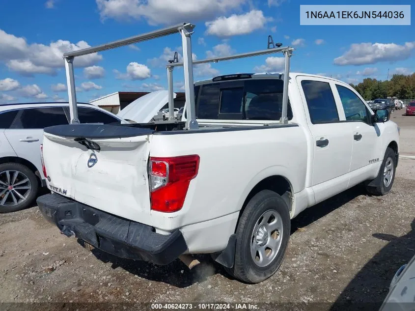 2018 Nissan Titan S VIN: 1N6AA1EK6JN544036 Lot: 40624273