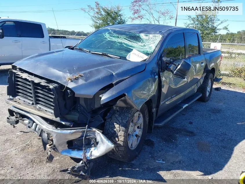 2018 Nissan Titan Platinum Reserve/Pro-4X/S/Sl/Sv VIN: 1N6AA1E58JN509735 Lot: 40626359