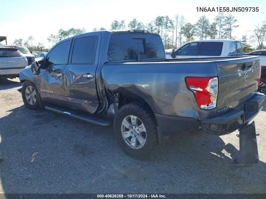 1N6AA1E58JN509735 2018 Nissan Titan Platinum Reserve/Pro-4X/S/Sl/Sv