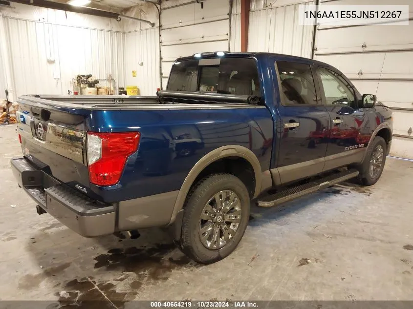 2018 Nissan Titan Platinum Reserve VIN: 1N6AA1E55JN512267 Lot: 40654219