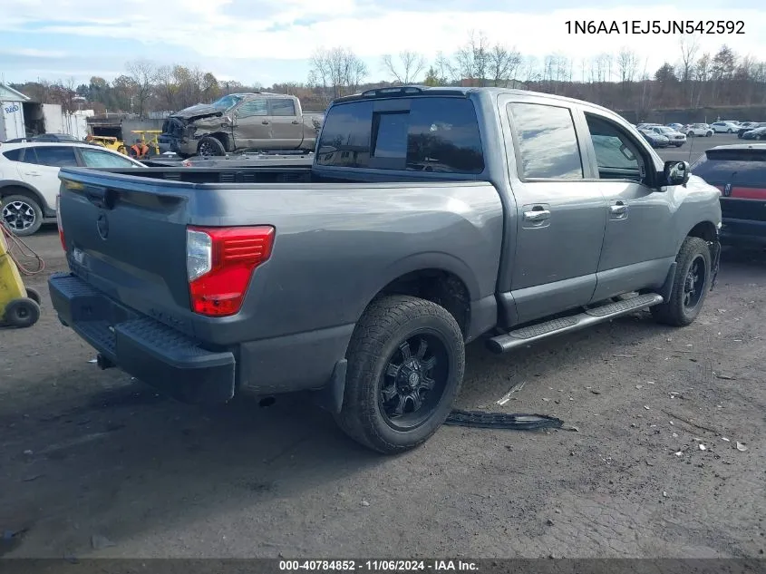 2018 Nissan Titan Sv VIN: 1N6AA1EJ5JN542592 Lot: 40784852