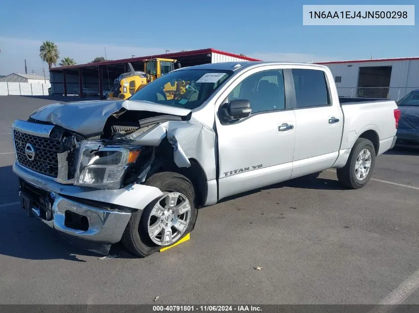 2018 Nissan Titan Sv VIN: 1N6AA1EJ4JN500298 Lot: 40791801