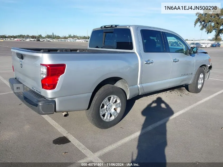 2018 Nissan Titan Sv VIN: 1N6AA1EJ4JN500298 Lot: 40791801