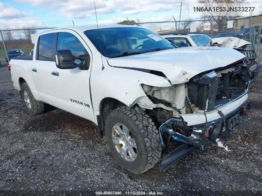 2018 Nissan Titan Sv VIN: 1N6AA1E53JN533277 Lot: 40807490