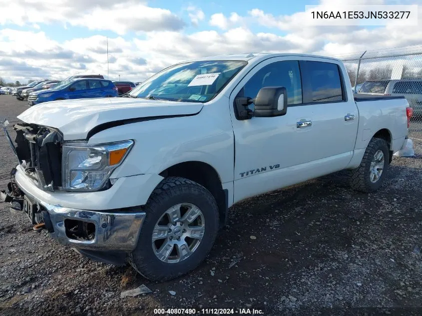 2018 Nissan Titan Sv VIN: 1N6AA1E53JN533277 Lot: 40807490