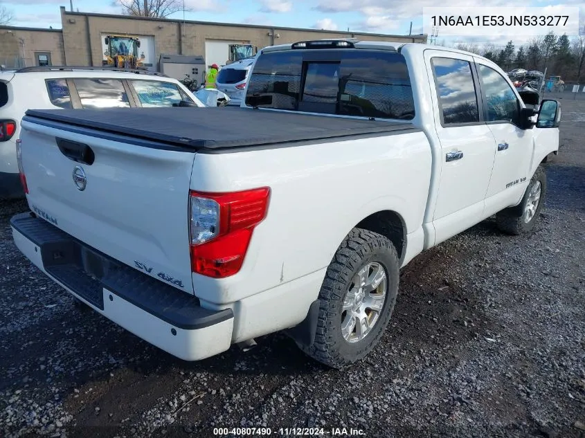 2018 Nissan Titan Sv VIN: 1N6AA1E53JN533277 Lot: 40807490