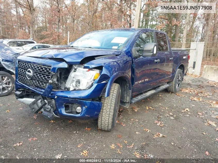 2018 Nissan Titan Pro-4X VIN: 1N6AA1E59JN517908 Lot: 40828812