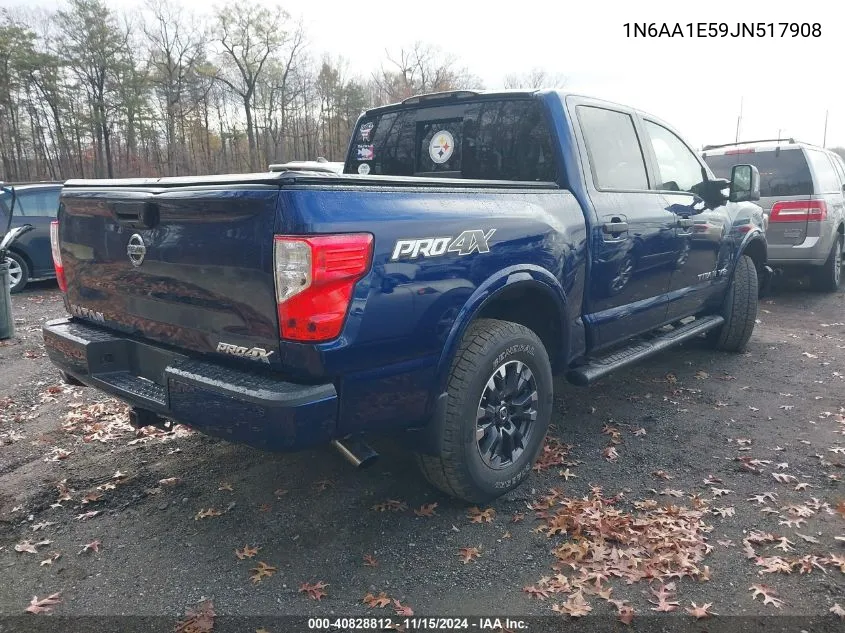 2018 Nissan Titan Pro-4X VIN: 1N6AA1E59JN517908 Lot: 40828812