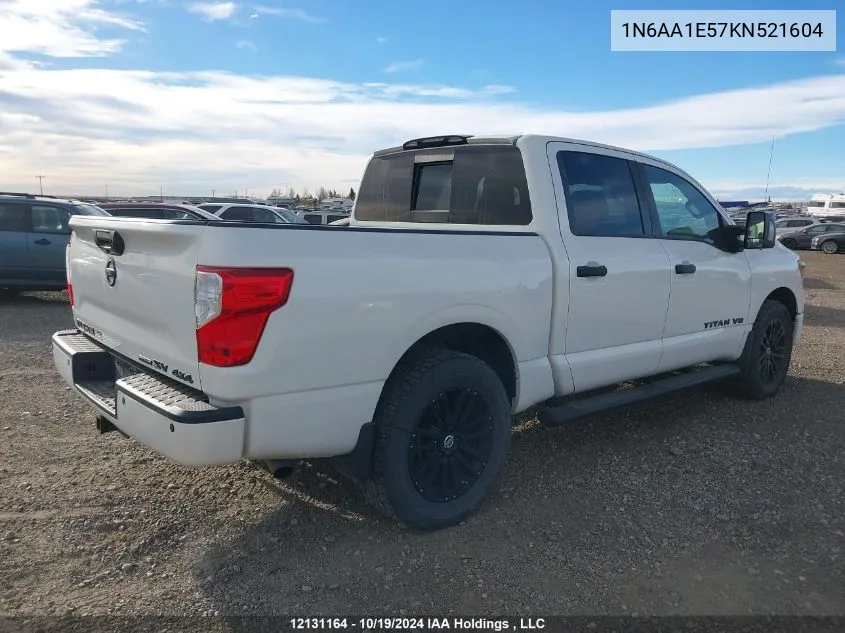 2019 Nissan Titan VIN: 1N6AA1E57KN521604 Lot: 12131164