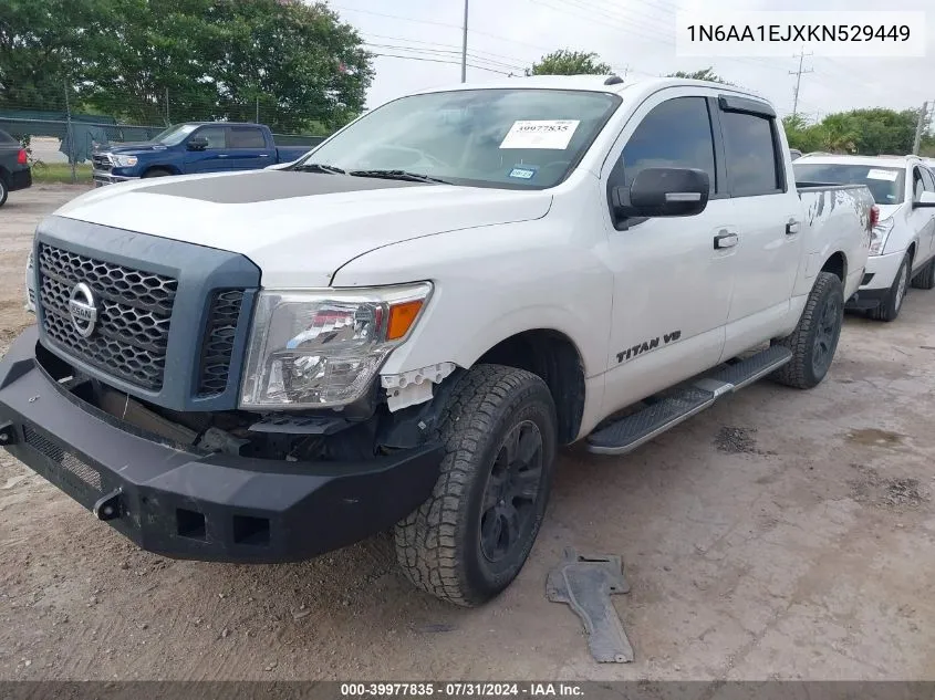 2019 Nissan Titan Sv VIN: 1N6AA1EJXKN529449 Lot: 39977835