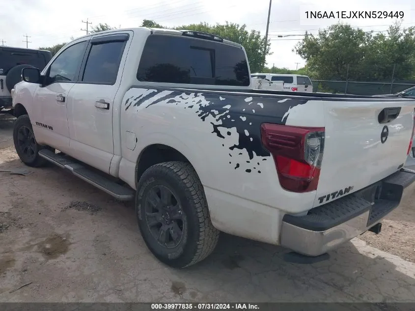 2019 Nissan Titan Sv VIN: 1N6AA1EJXKN529449 Lot: 39977835