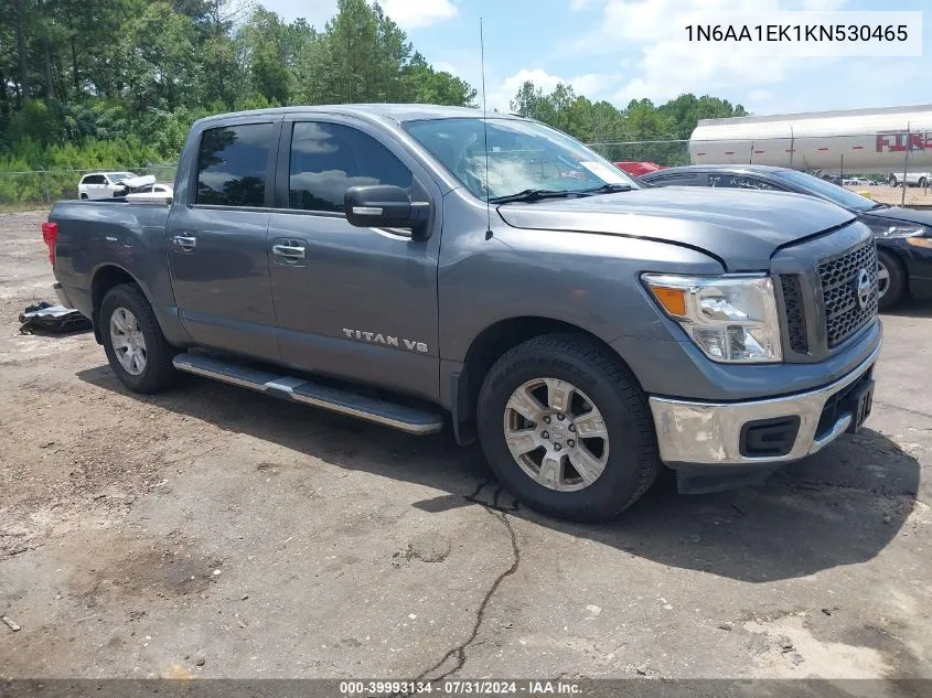 2019 Nissan Titan Sv VIN: 1N6AA1EK1KN530465 Lot: 39993134