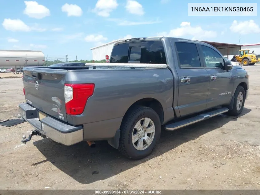 2019 Nissan Titan Sv VIN: 1N6AA1EK1KN530465 Lot: 39993134