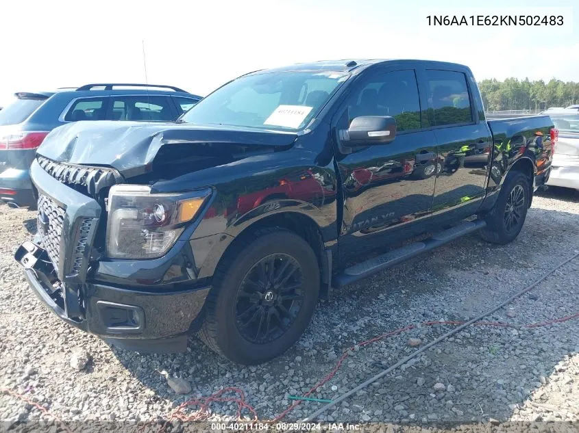 2019 Nissan Titan Sv VIN: 1N6AA1E62KN502483 Lot: 40211184