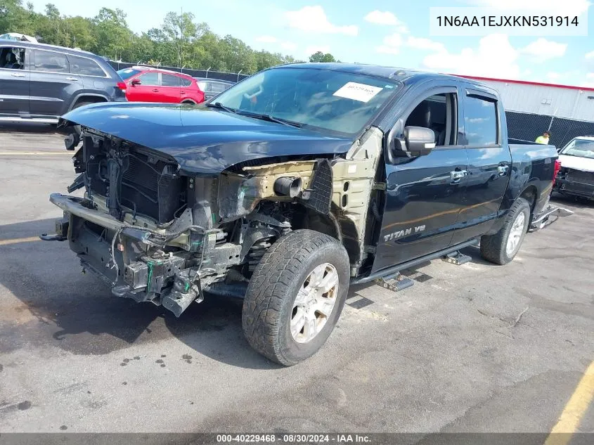 2019 Nissan Titan Sv VIN: 1N6AA1EJXKN531914 Lot: 40229468