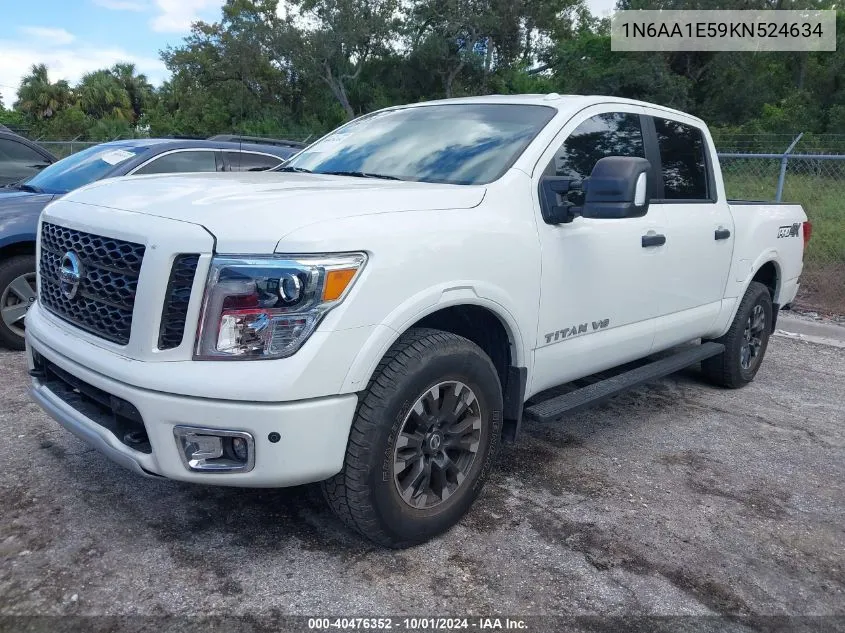 2019 Nissan Titan Sv/Platinum/Pro-4X/Platin VIN: 1N6AA1E59KN524634 Lot: 40476352