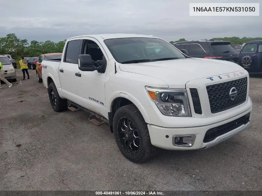 2019 Nissan Titan Pro-4X VIN: 1N6AA1E57KN531050 Lot: 40491061