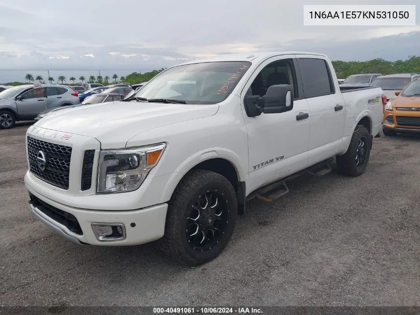 2019 Nissan Titan Pro-4X VIN: 1N6AA1E57KN531050 Lot: 40491061