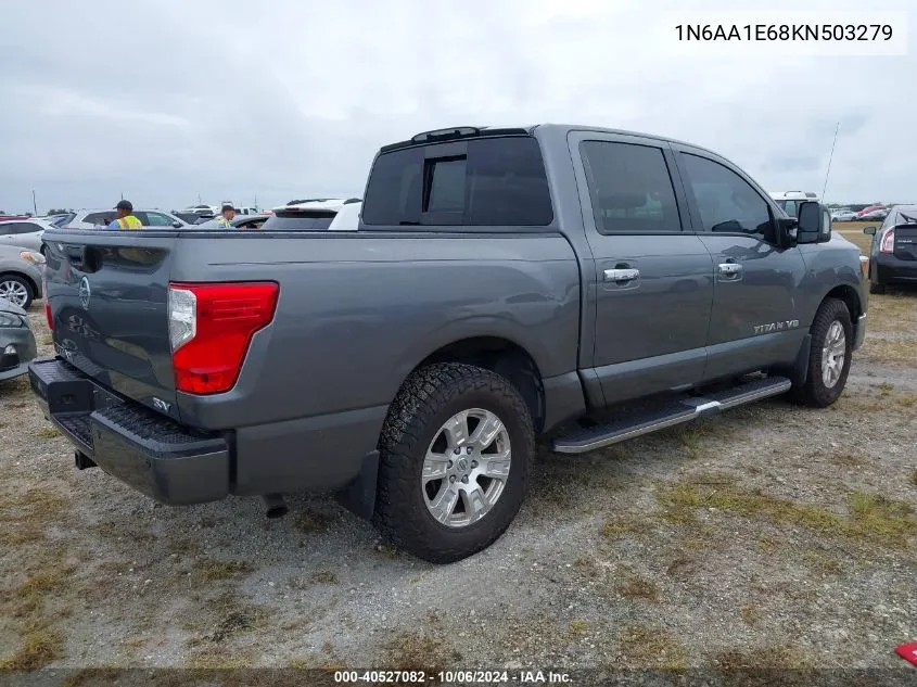 2019 Nissan Titan Sv VIN: 1N6AA1E68KN503279 Lot: 40527082