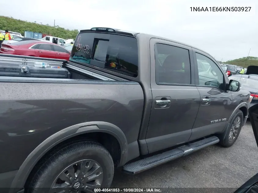 2019 Nissan Titan Platinum Reserve VIN: 1N6AA1E66KN503927 Lot: 40541853