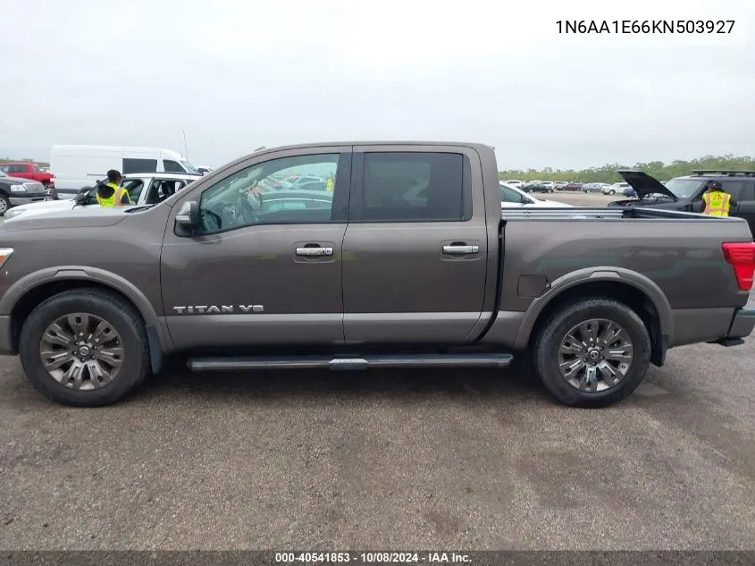 2019 Nissan Titan Platinum Reserve VIN: 1N6AA1E66KN503927 Lot: 40541853