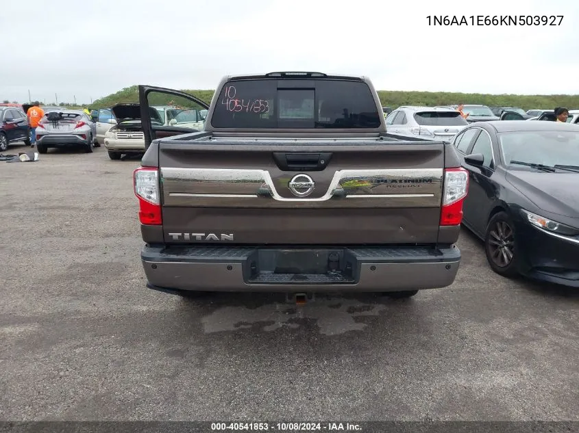 2019 Nissan Titan Platinum Reserve VIN: 1N6AA1E66KN503927 Lot: 40541853