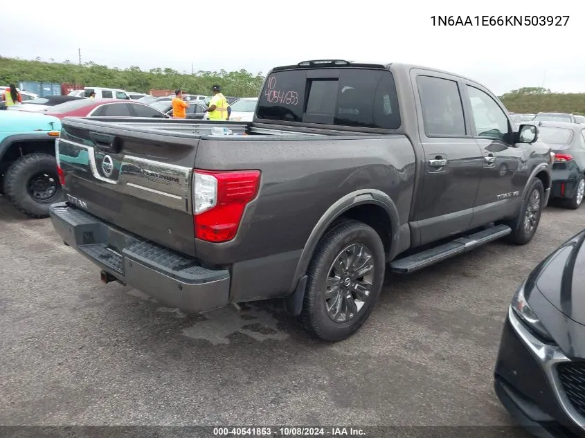 2019 Nissan Titan Platinum Reserve VIN: 1N6AA1E66KN503927 Lot: 40541853