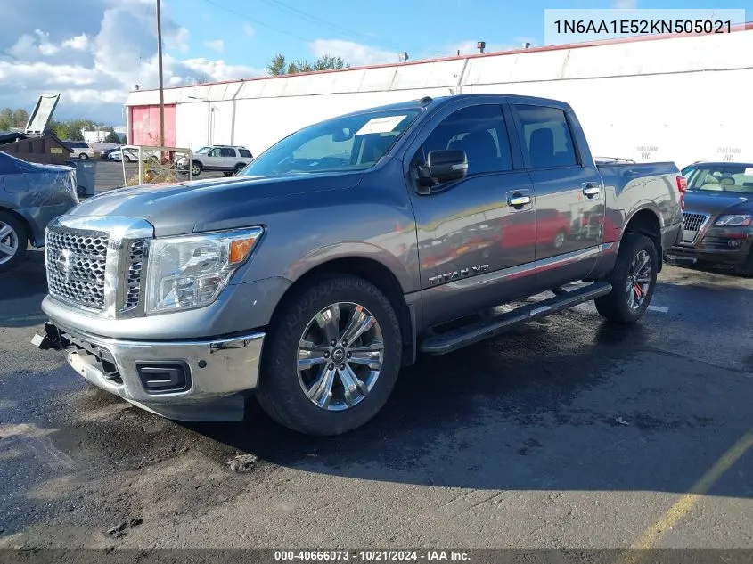 2019 Nissan Titan Sv VIN: 1N6AA1E52KN505021 Lot: 40666073