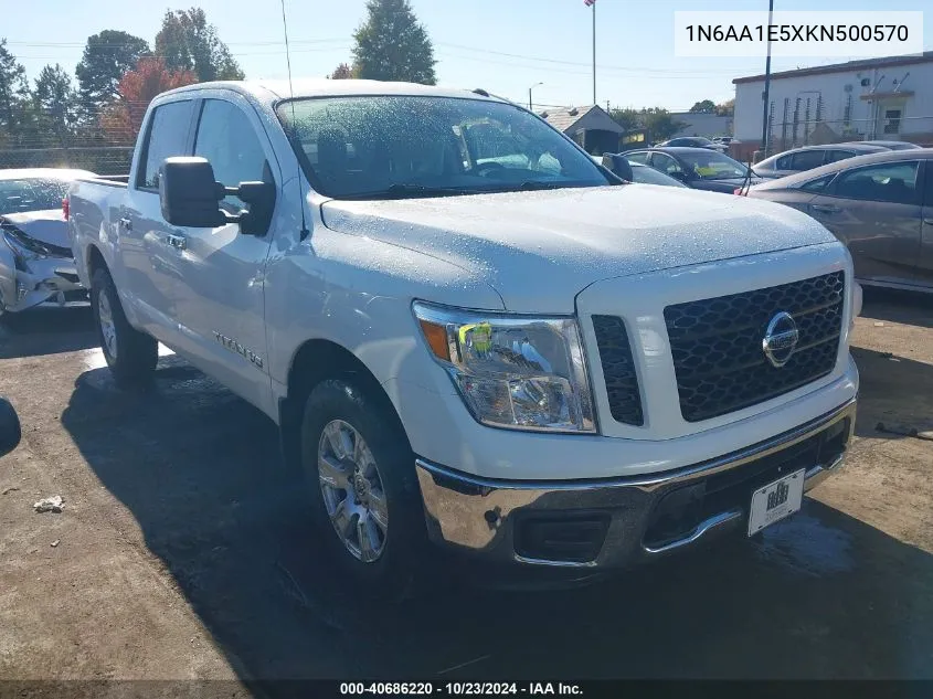 2019 Nissan Titan Sv VIN: 1N6AA1E5XKN500570 Lot: 40686220