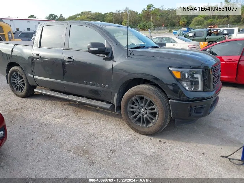 2019 Nissan Titan Sv VIN: 1N6AA1E64KN531077 Lot: 40699769