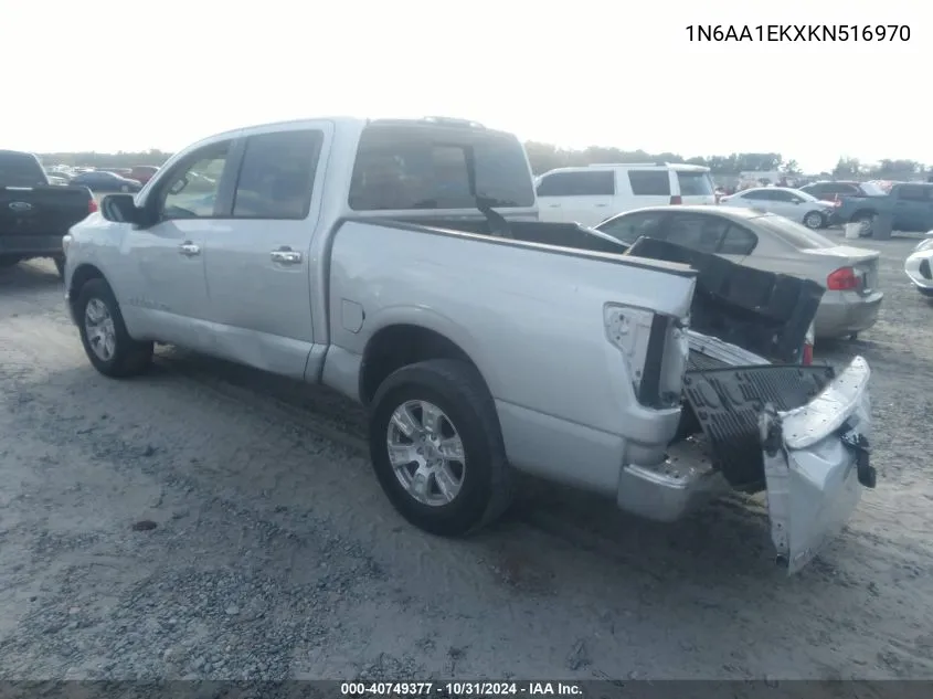 2019 Nissan Titan Sv VIN: 1N6AA1EKXKN516970 Lot: 40749377