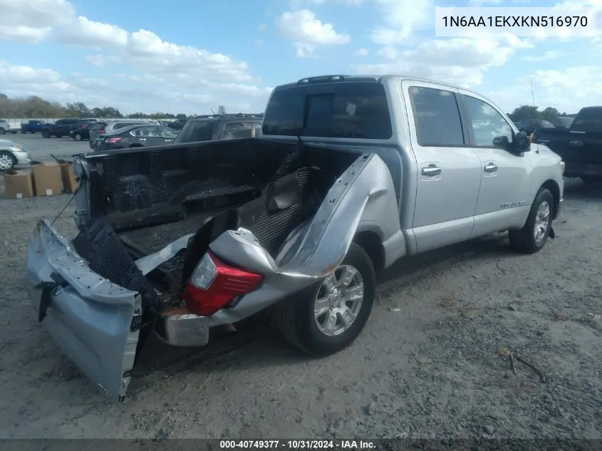 2019 Nissan Titan Sv VIN: 1N6AA1EKXKN516970 Lot: 40749377