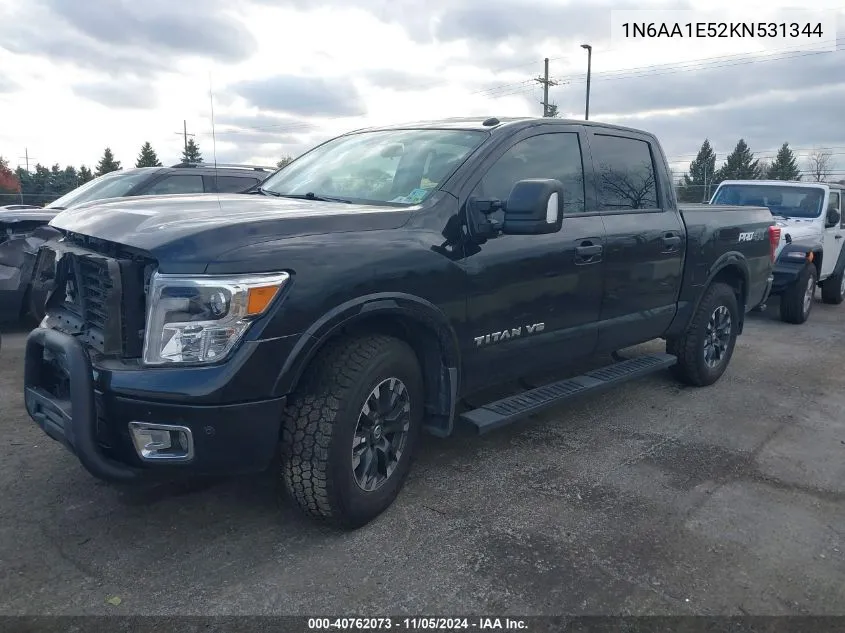 2019 Nissan Titan Pro-4X VIN: 1N6AA1E52KN531344 Lot: 40762073