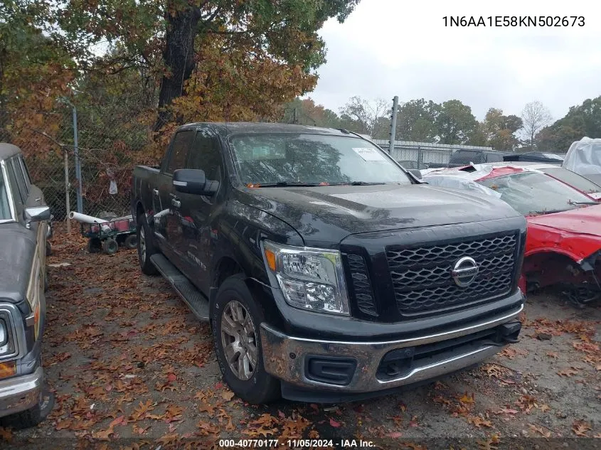 2019 Nissan Titan Sv VIN: 1N6AA1E58KN502673 Lot: 40770177