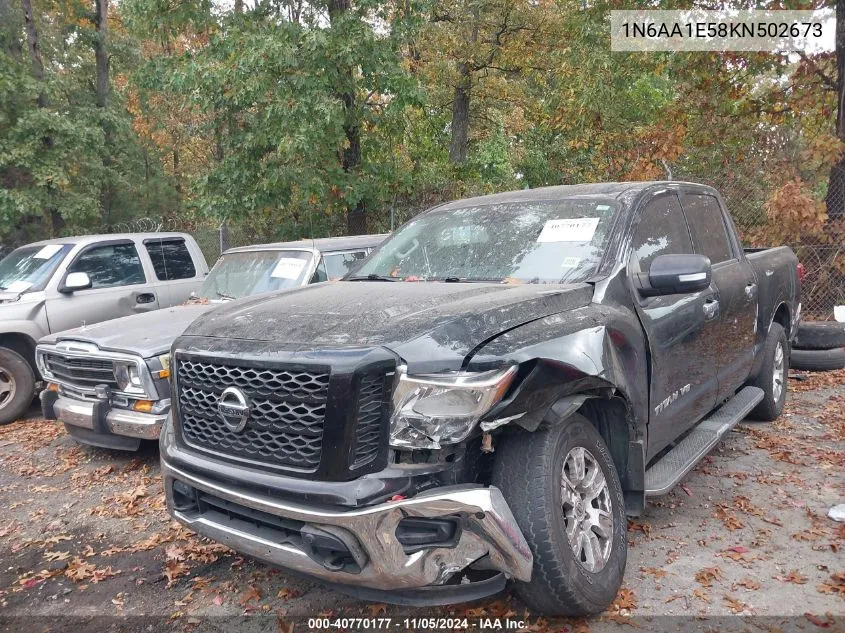 2019 Nissan Titan Sv VIN: 1N6AA1E58KN502673 Lot: 40770177