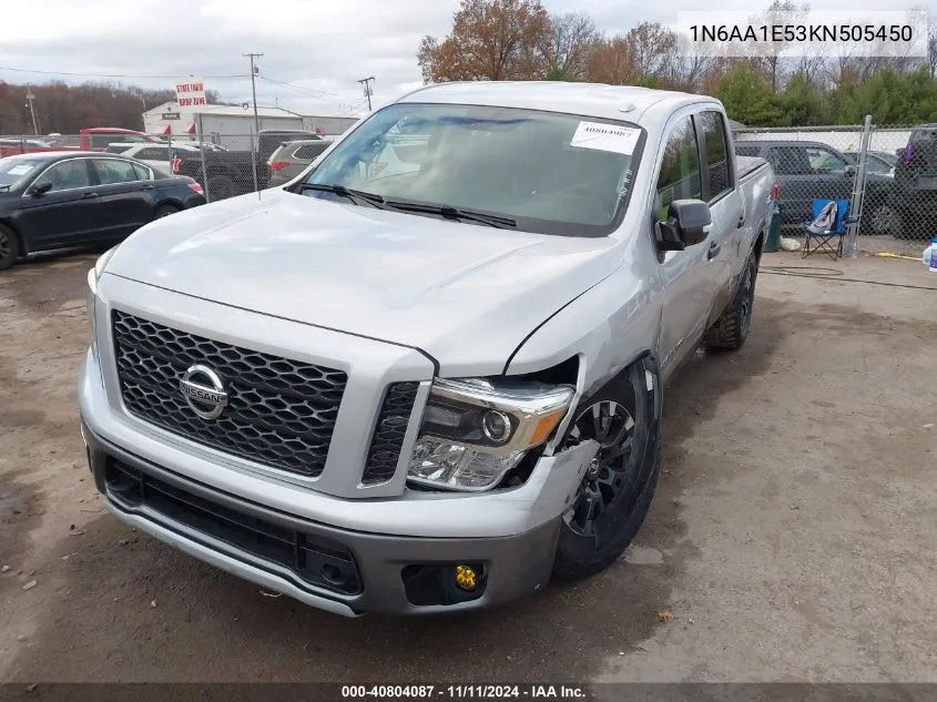 2019 Nissan Titan Pro-4X VIN: 1N6AA1E53KN505450 Lot: 40804087