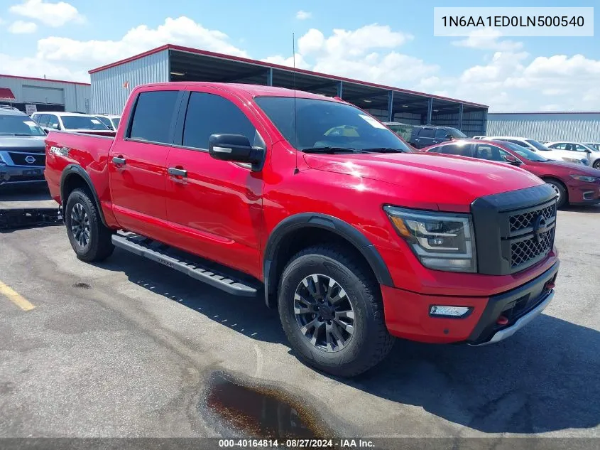 1N6AA1ED0LN500540 2020 Nissan Titan Pro-4X 4X4